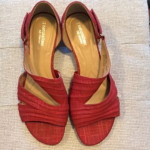 Red sandals